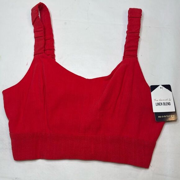 NWT Monteau Los Angeles Cropped Top, sizes Medium - Picture 1 of 11